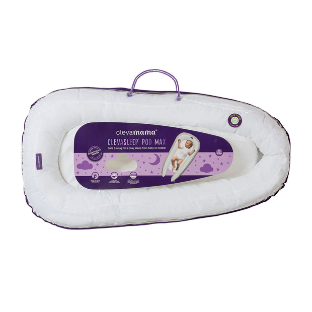 Clevamama Pods & Maternity Pillows - Max Pod White 6-36M - MumCart